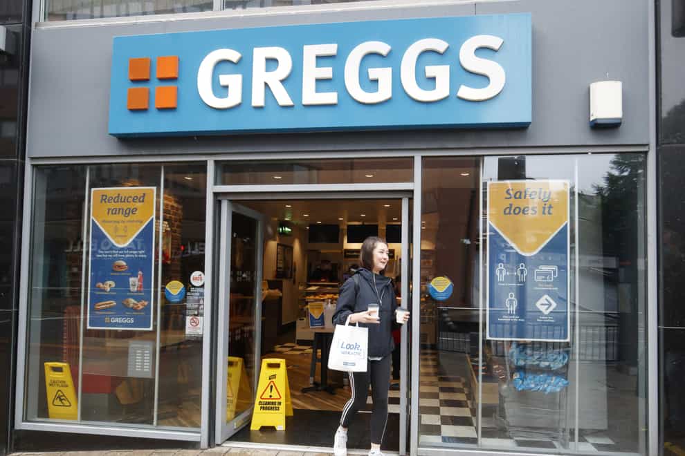 Greggs said sales remain strong but have eased due to the recent surge in Covid (Danny Lawson/PA)