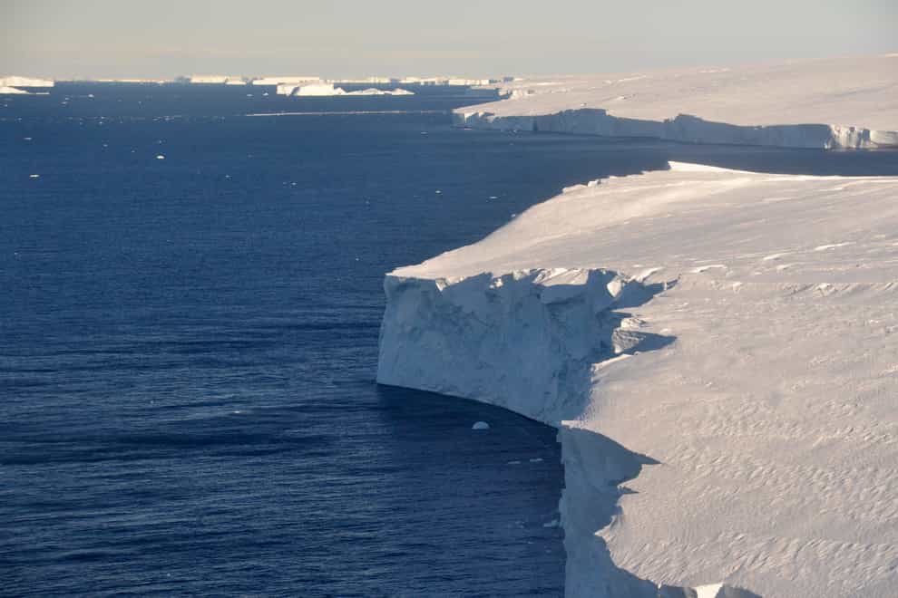 The Thwaites glacier in Antarctica (David Vaughan/British Antarctic Survey via AP)