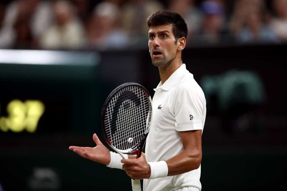 Novak Djokovic is awaiting the outcome of an appeal against the decision by the Australian Border Force (ABF) to cancel his entry visa and deport him (John Walton/PA)