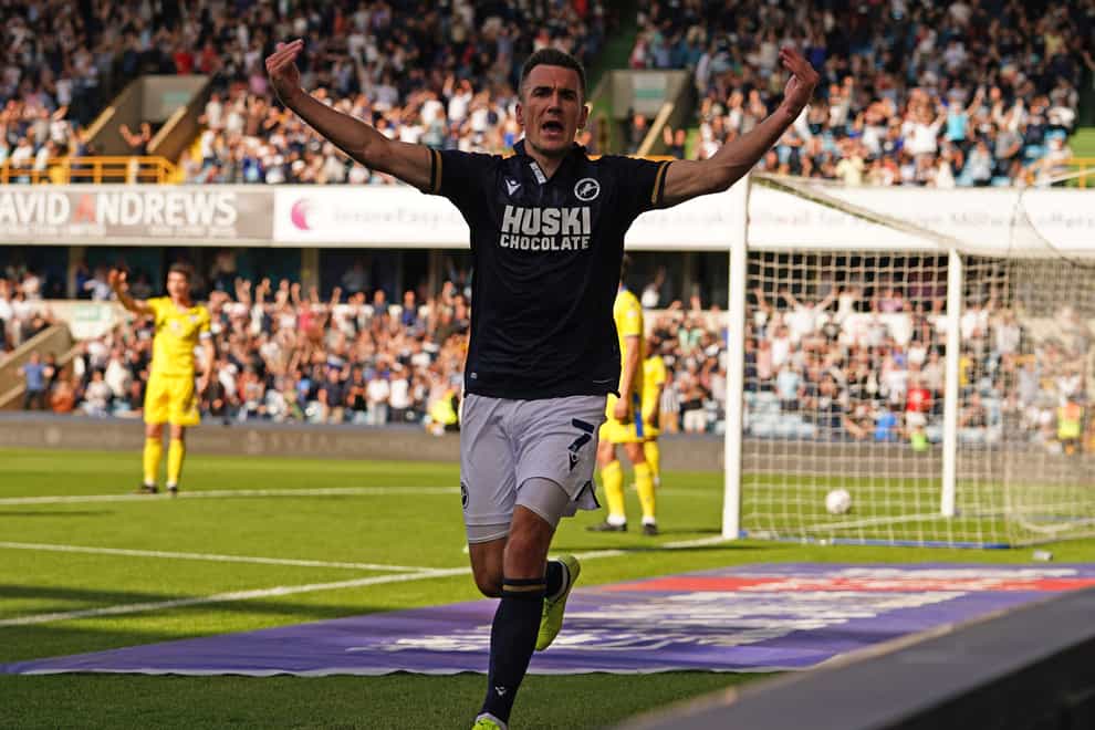 Jed Wallace could return for Millwall’s FA Cup tie with Crystal Palace (Aaron Chown/PA)