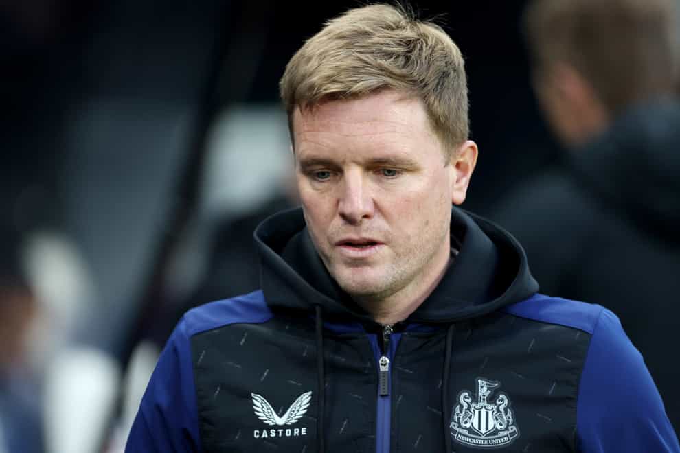 Eddie Howe’s Newcastle face Cambridge in the cup (Richard Sellers/PA)