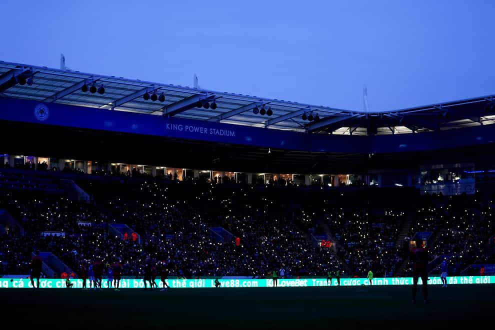 Leicester beat Watford 4-1 despite a floodlight failure holding up the game (Mike Egerton/PA)