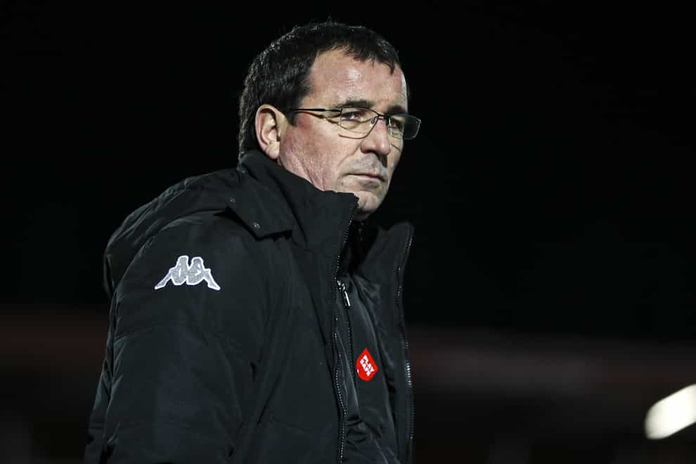 Salford manager Gary Bowyer dismissed claims a lack of fans helped his side in their win at Newport (Bradley Collyer/PA)