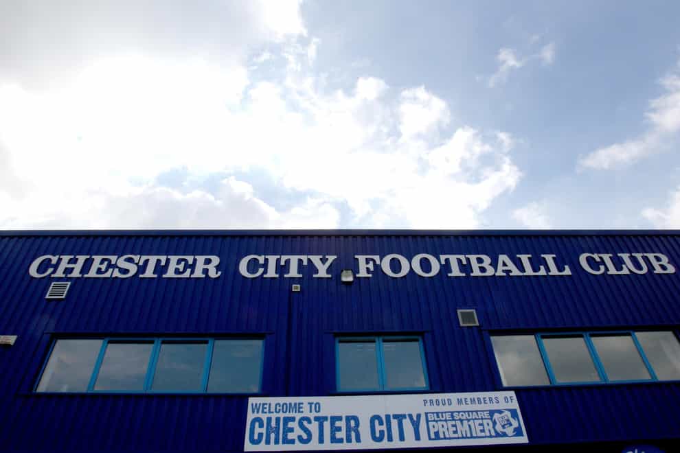 Chester’s ground straddles the border (Martin Rickett/PA)