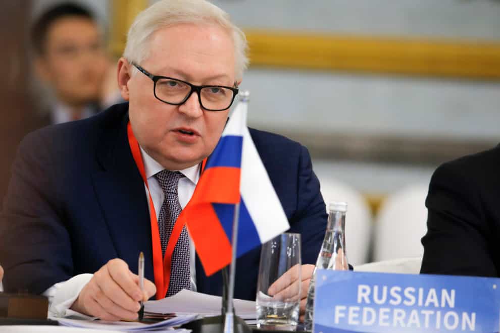 Russian deputy foreign minister Sergei Ryabkov has predicted a difficult week of talks with the US (Thomas Peter/Pool Photo via AP, File)