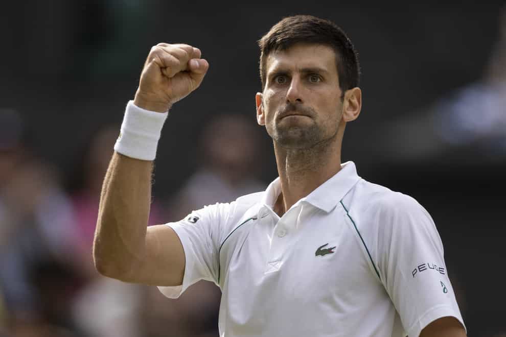 Novak Djokovic has won an appeal against a decision to refuse him a visa ahead of the Australian Open (Simon Bruty/AELTC pool/PA Images).