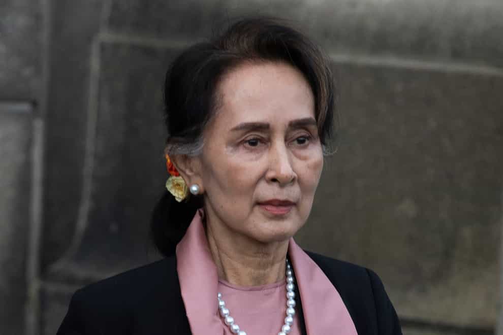 Myanmar’s ousted leader Aung San Suu Kyi (AP Photo/Peter Dejong, File)
