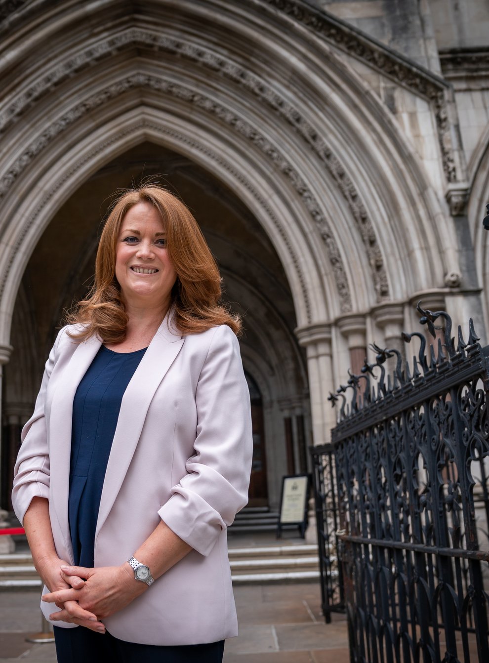The Conservative MP for Burton, Kate Griffiths outside the Royal Courts of Justice in London. The 51-year-old has spoken of her relationship with her politician ex-husband (PA)