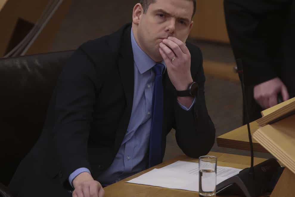 Douglas Ross has been urged to submit a letter of no confidence in the Prime Minister (Fraser Bremner/Daily Mail/PA)
