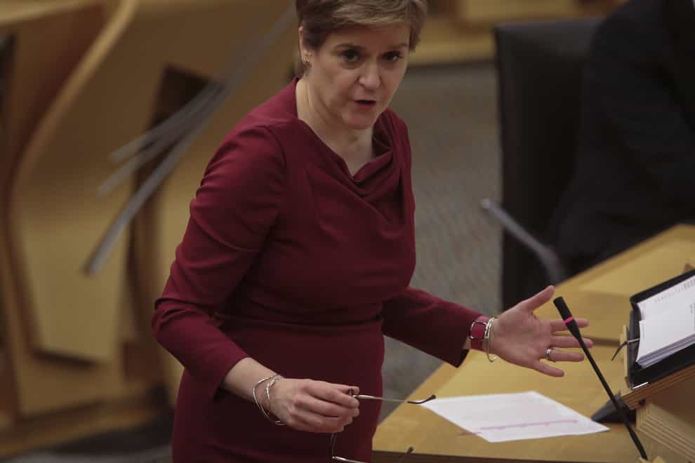The First Minister told MSPs an investigation had been launched into the leak (Fraser Bremner/Scottish Daily Mail/PA)
