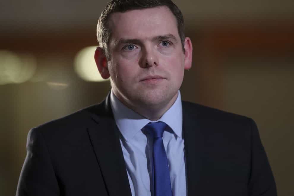 Douglas Ross spoke about the Downing Street allegations (Fraser Bremner/PA)