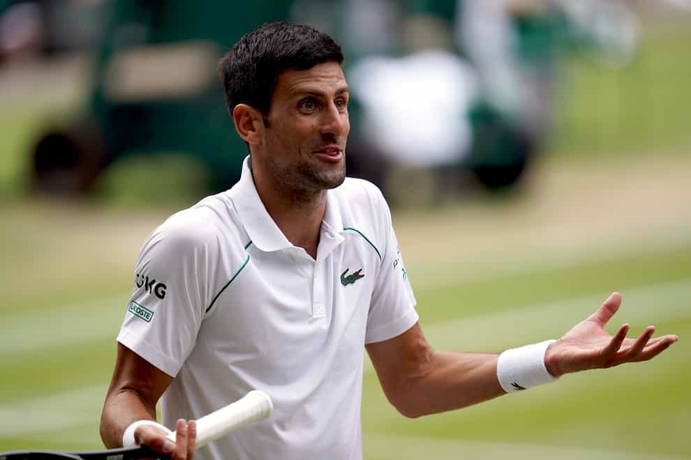 Novak Djokovic issued a statement on Wednesday (Adam Davy/PA)