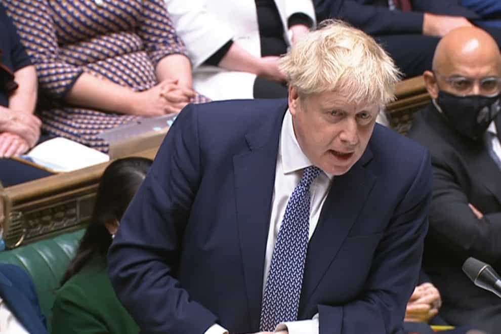 Users have quipped that Mr Johnson mistook a ‘drinks menu for a spreadsheet’ following his apology made during Prime Minister’s Questions today (PA)