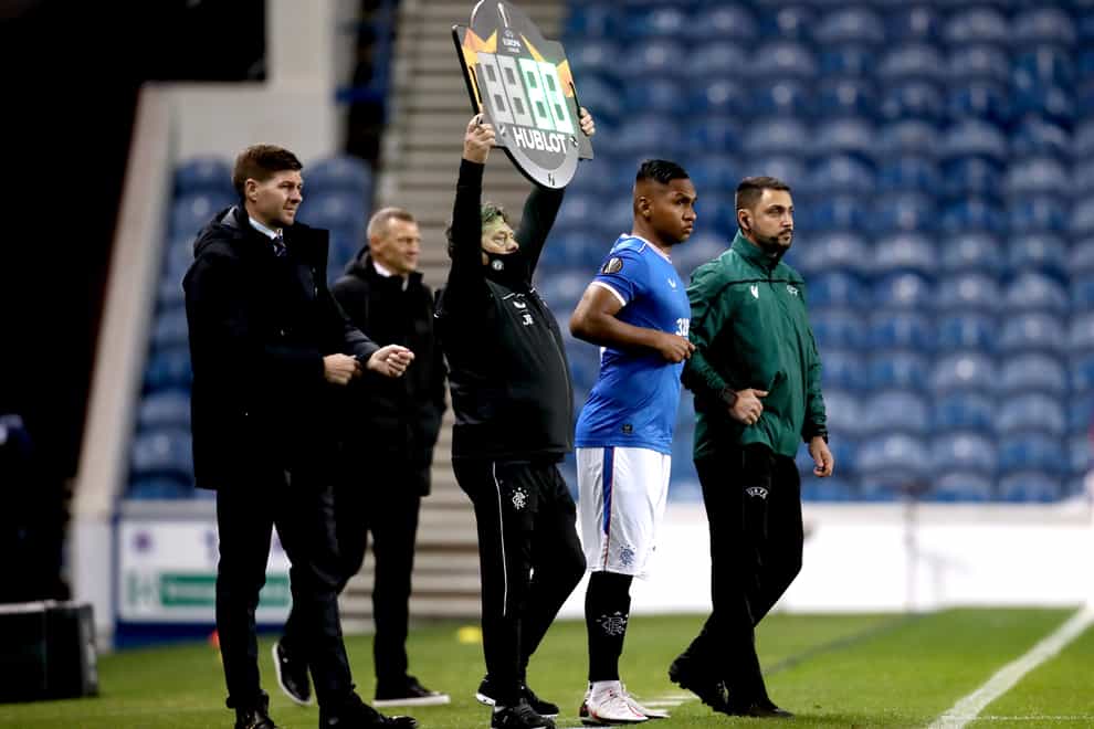 Scottish Premiership clubs can now make five substitutions per game (Andrew Milligan/PA)
