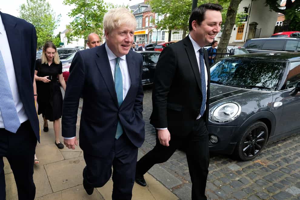 Ben Houchen, elected mayor for Tees Valley and seen here with Boris Johnson, was among those ‘shy’ Tory politicians unwilling to go on record (PA)