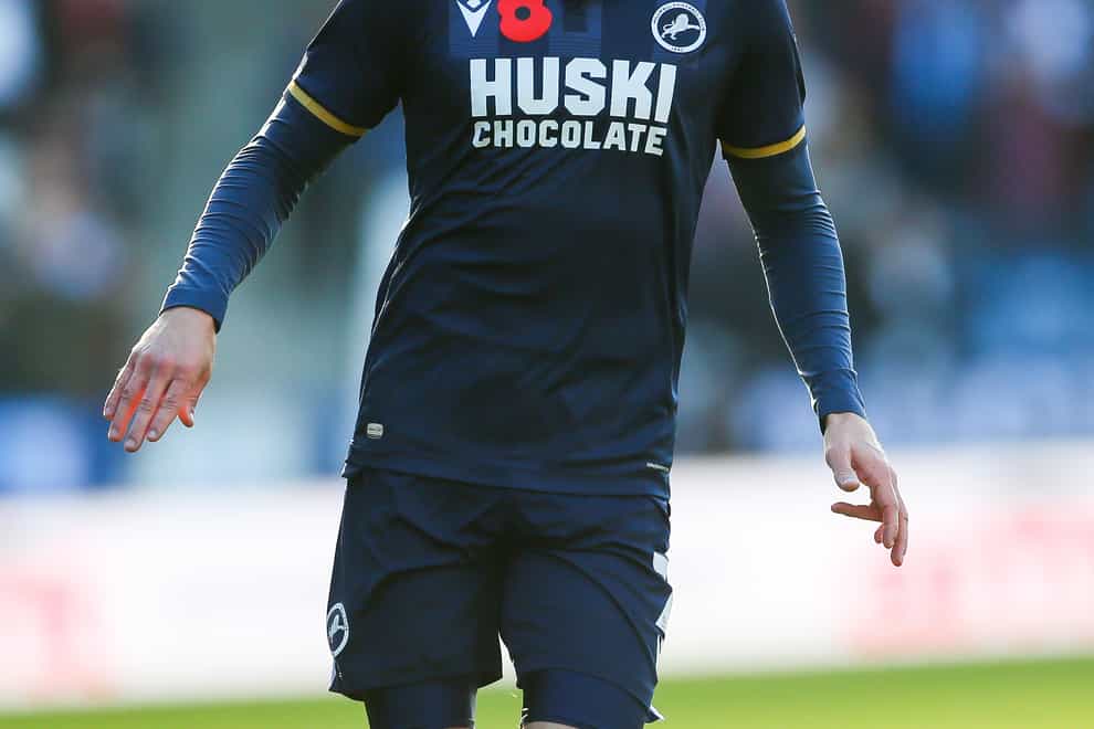 Nottingham Forest target Jed Wallace is a doubt for Millwall (Barrington Coombs/PA)