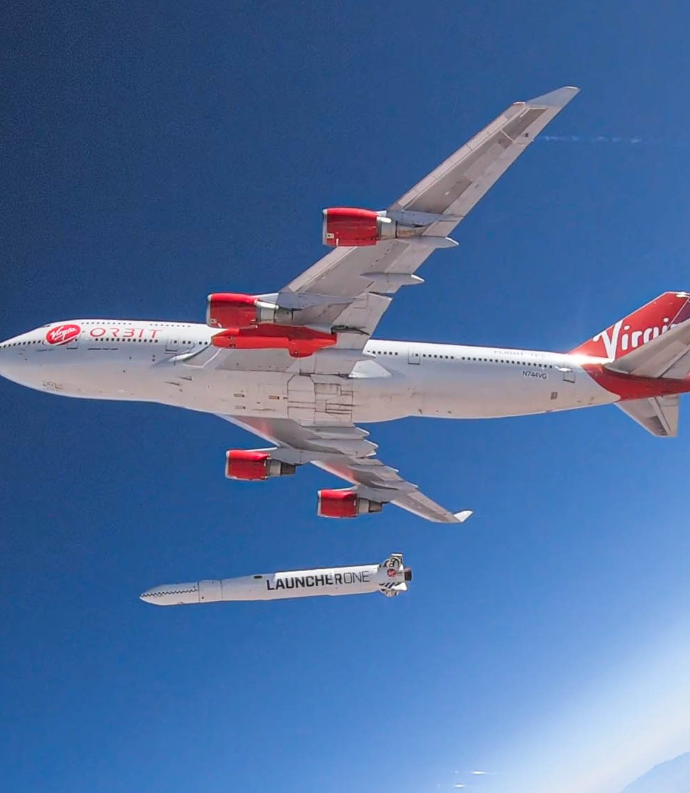 Embargoed to 0200 Thursday October 03 Undated handout photo issued by the Ministy of Defence of the Virgin Orbit launcher One as an RAF pilot who has been picked to join Virgin Orbit’s space programme has spoken of his pride at being involved in the pioneering project.
