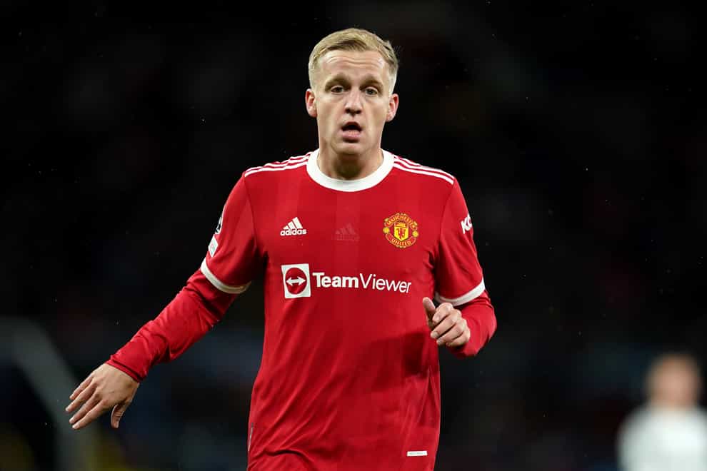 Manchester United’s Donny van de Beek has been offered up to other clubs. Martin Rickett/PA)