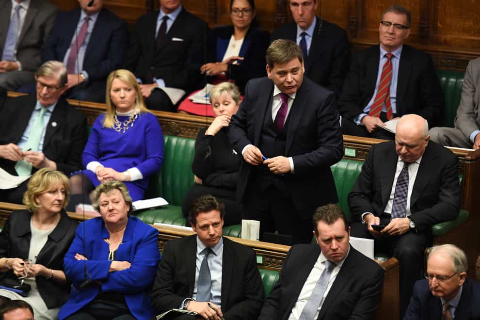 Tory MP Andrew Bridgen has called on Boris Johnson to resign (UK Parliament/Jessica Taylor/PA)