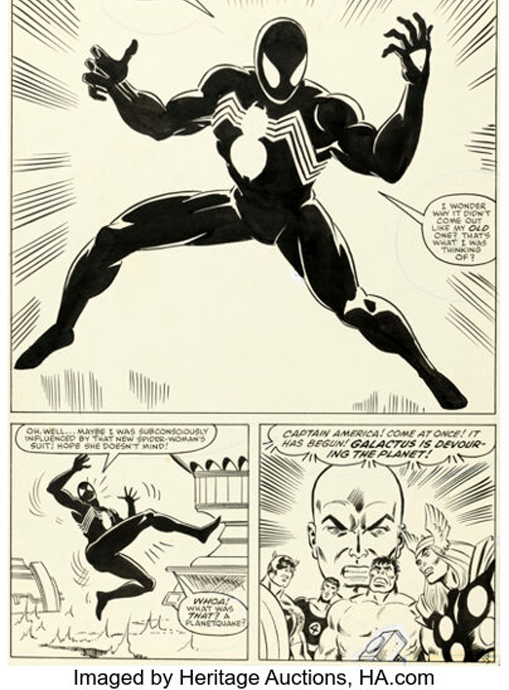 Page 25 from the 1984 Marvel comic Secret Wars No 8 (Heritage Auctions via AP)