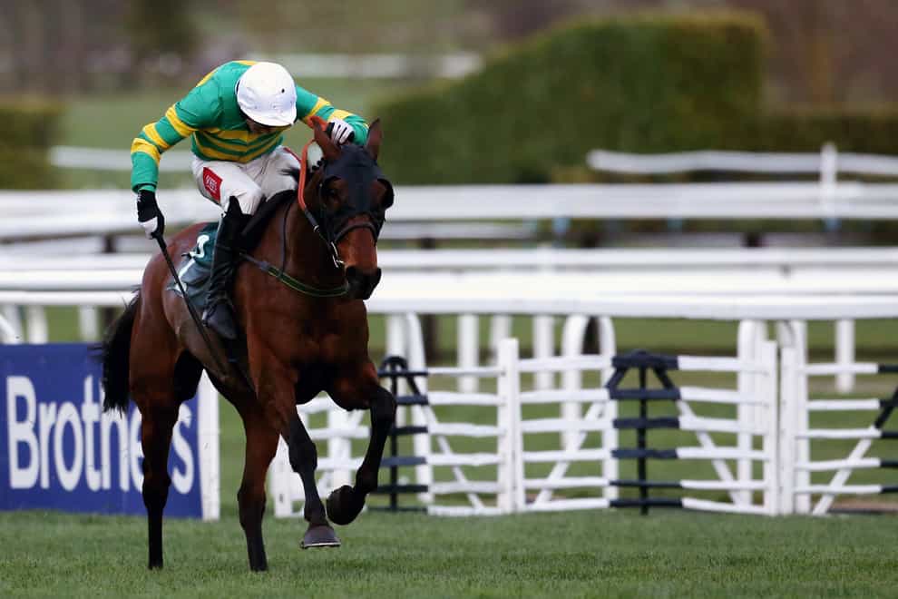 Derek O’Connor on board Any Second Now at the Cheltenham Festival (Paul Harding/PA)