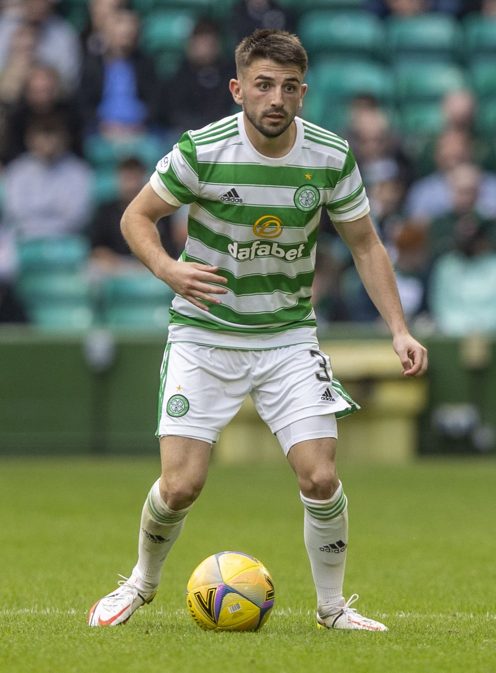 Celtic defender Greg Taylor is ready to resume action (Jeff Holmes/PA)