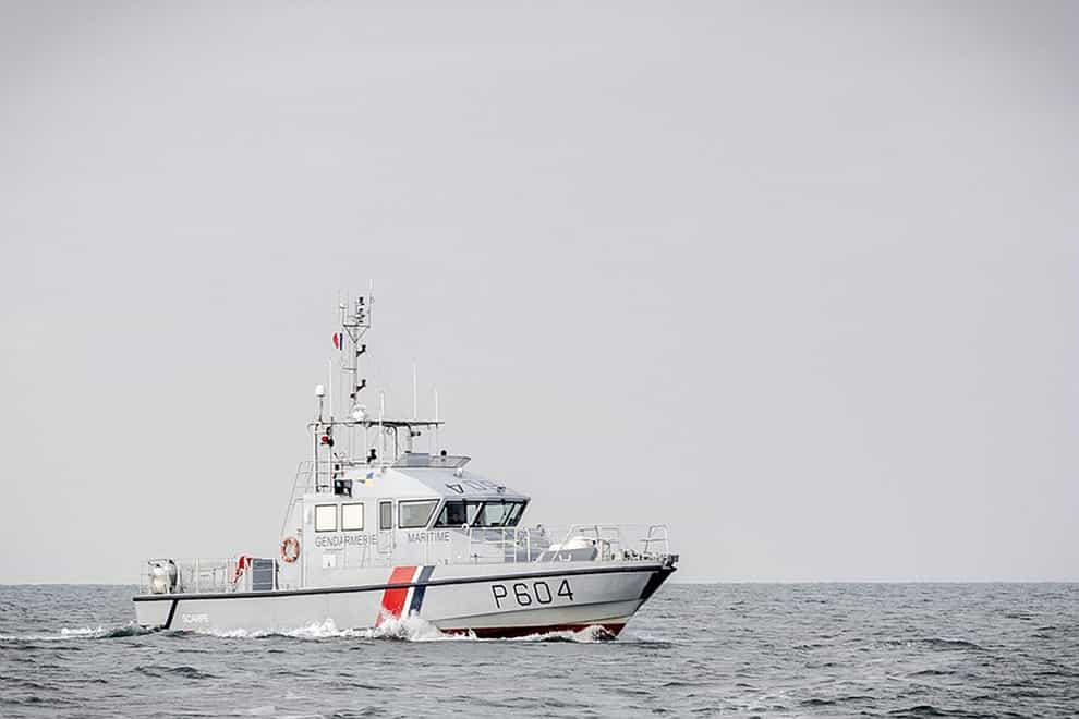 The boat got into difficulties off the coast of France (Marine Nationale/PA)