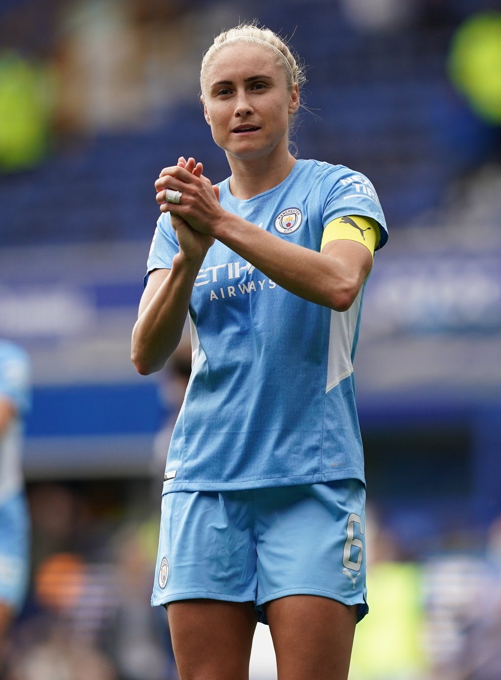 Steph Houghton is back in action with Manchester City after injury (Martin Rickett/PA)