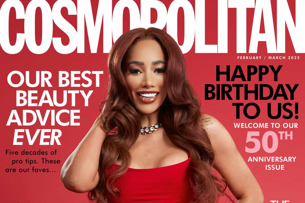 Model and activist Monroe Bergdorf is Cosmopolitan UK’s first transgender cover star (Jordan Rossi/Cosmopolitan/PA)