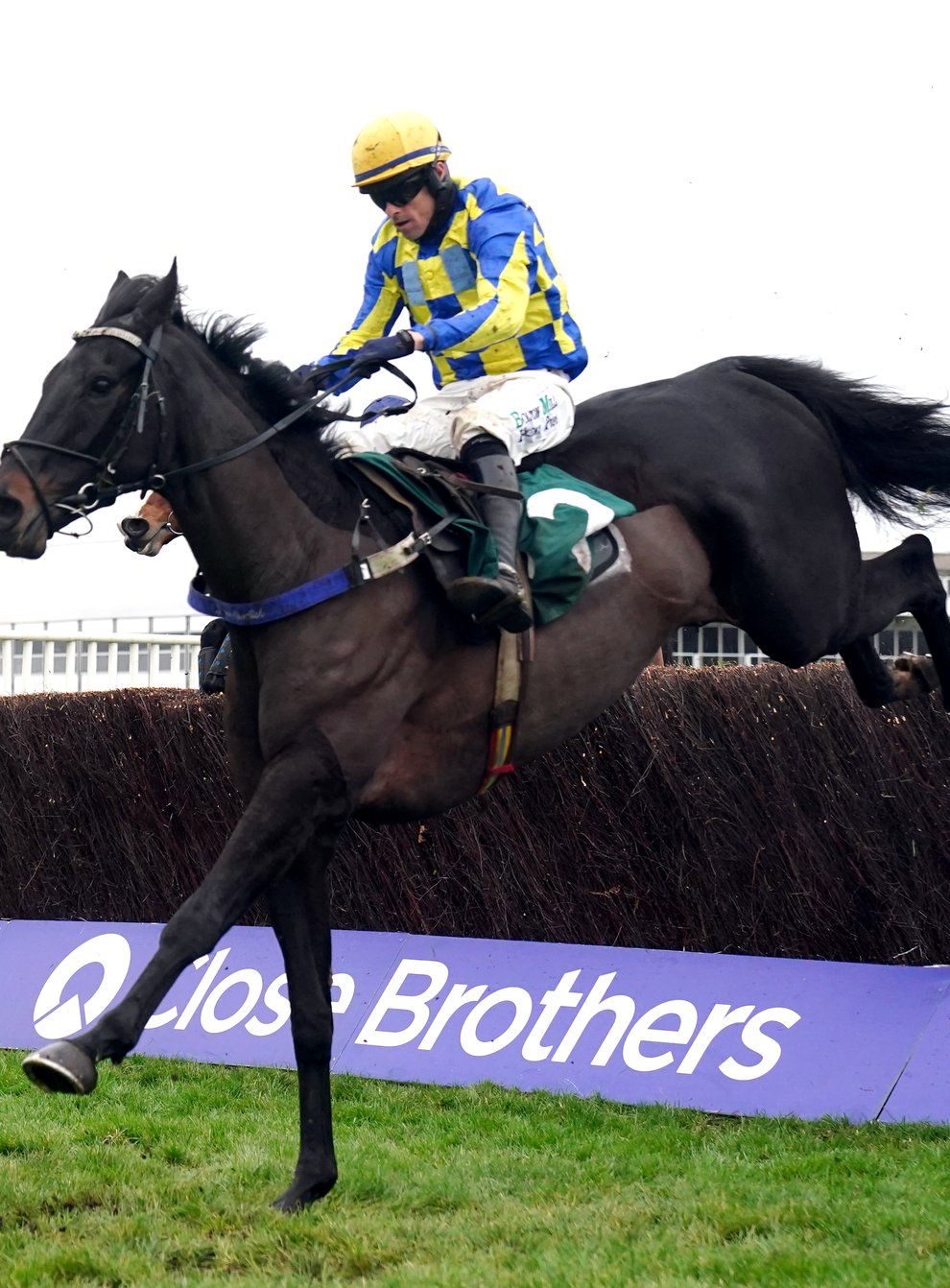 Cheddleton ridden by Sean Quinlan before finishing second in the Simon Claisse Handicap Chase during day two of The International meeting at Cheltenham Racecourse (David Davies/PA)