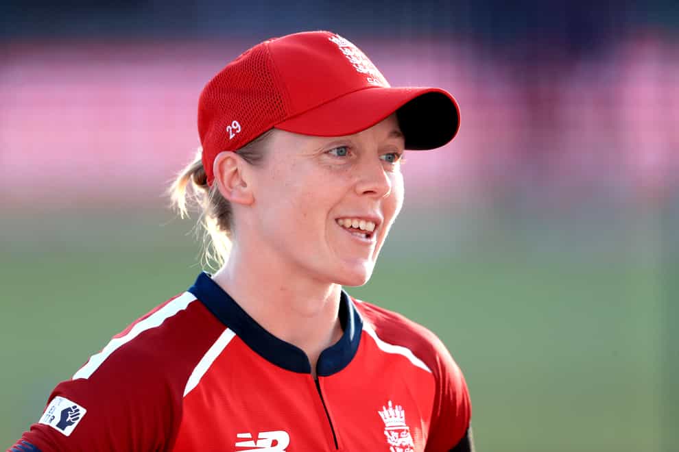 Heather Knight has her ‘fingers crossed’ there will be no more Covid-19 cases in the England Women’s Ashes squad (Mike Egerton/PA)