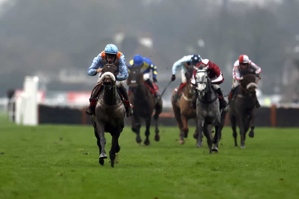 Marie’s Rock (left) returns to Kempton for the Lanzarote Handicap Hurdle after this Boxing Day success (Steve Paston/PA)