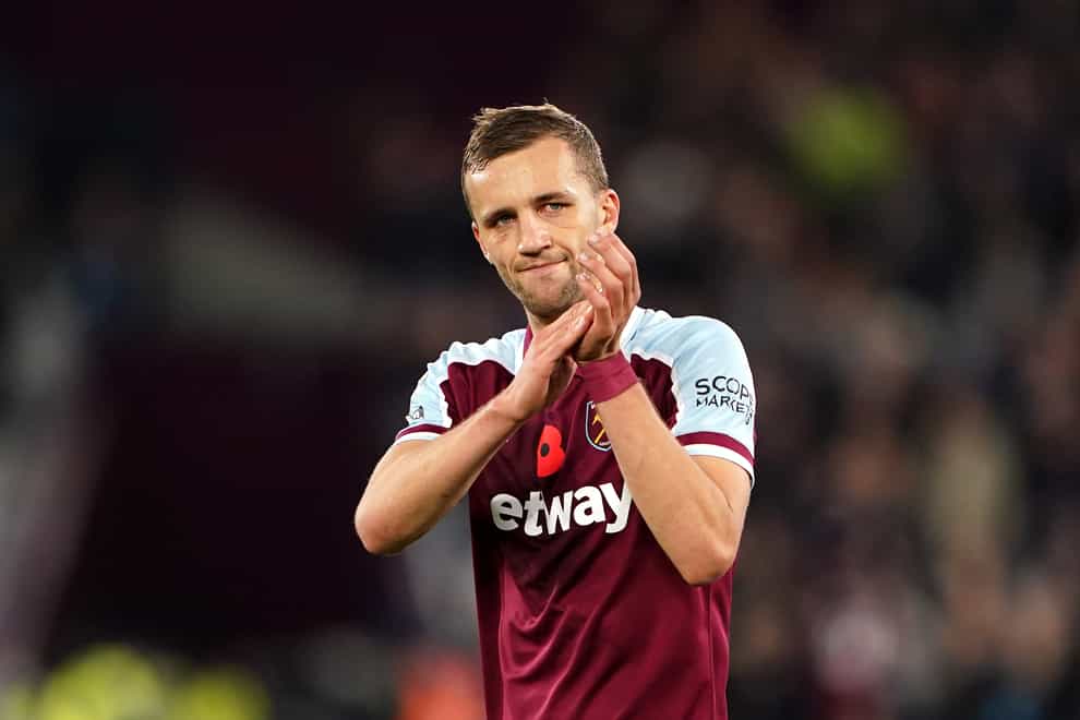 Tomas Soucek could be back for West Ham (Zac Goodwin/PA)