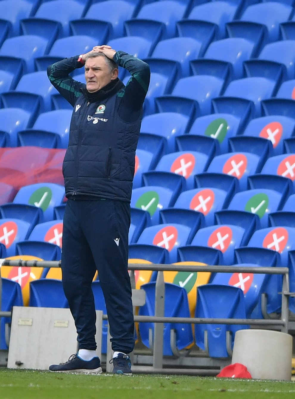 Blackburn boss Tony Mowbray is not getting carried away despite a 1-0 win at Cardiff leaving his side unbeaten in 10 Championship matches (Simon Galloway/PA Images).