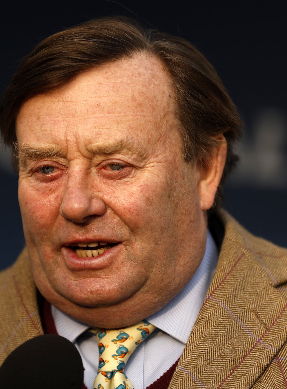 Nicky Henderson after the Coral Silviniaco Conti Chase (Grade 2) (GBB Race) at Kempton Park Racecourse, Surrey. Picture date: Saturday January 15, 2022.