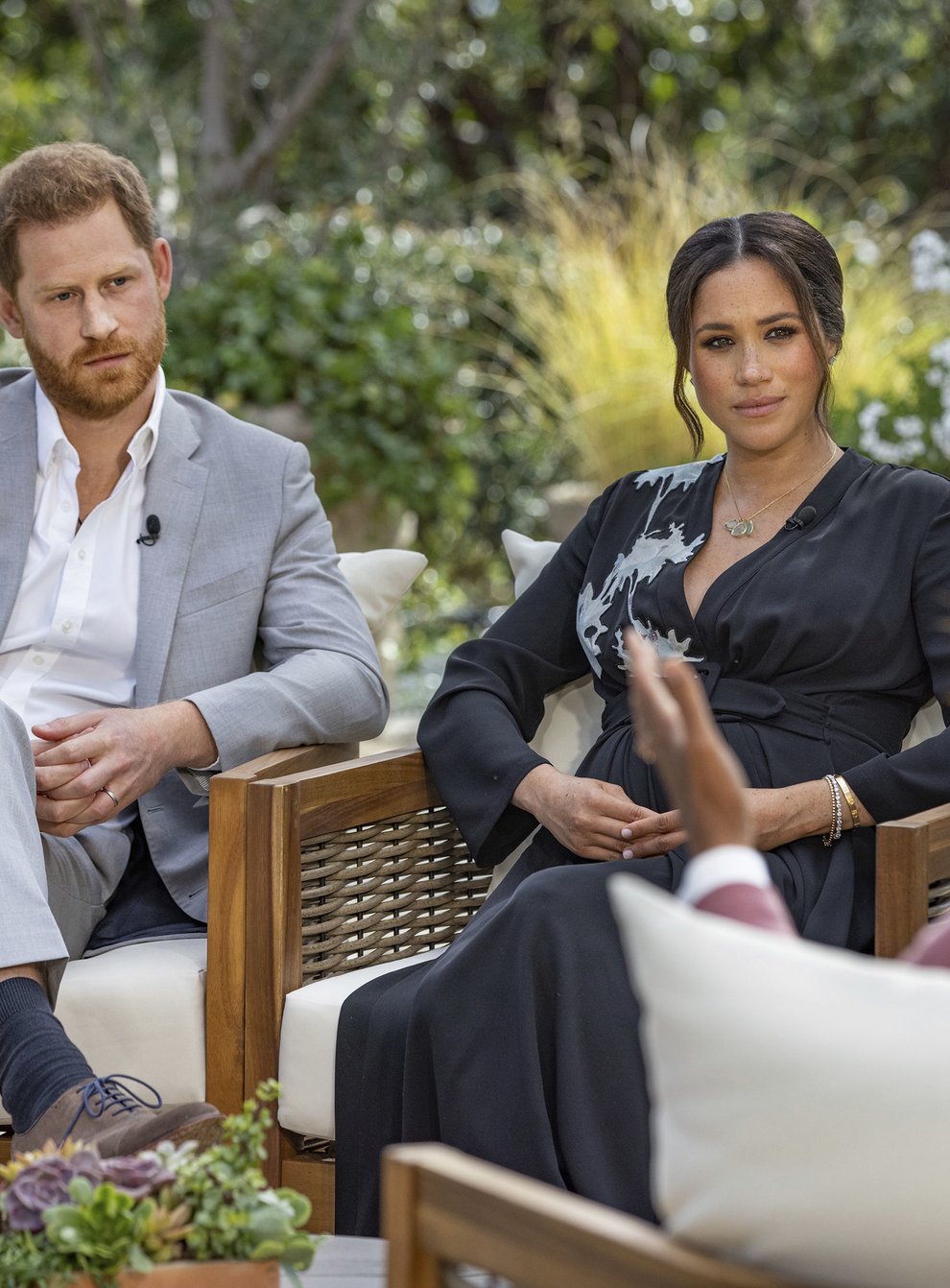 The Duke and Duchess of Sussex told Oprah Winfrey of their shock and concerns at security being removed when they stepped back from royal life (Joe Pugliese/Harpo Productions/PA)
