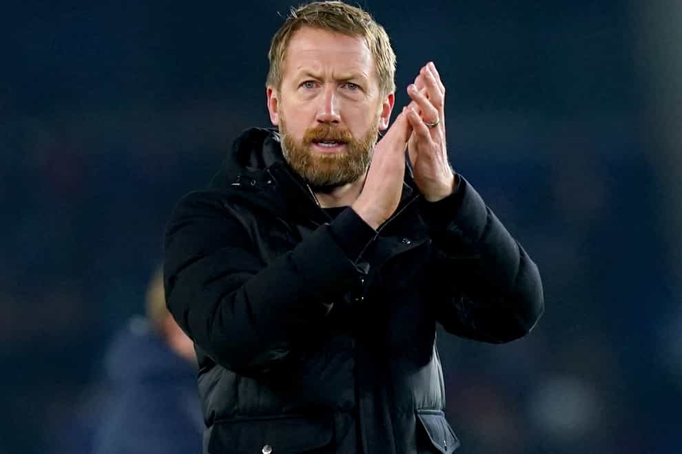 Graham Potter’s Brighton are ninth in the Premier League (Gareth Fuller/PA)