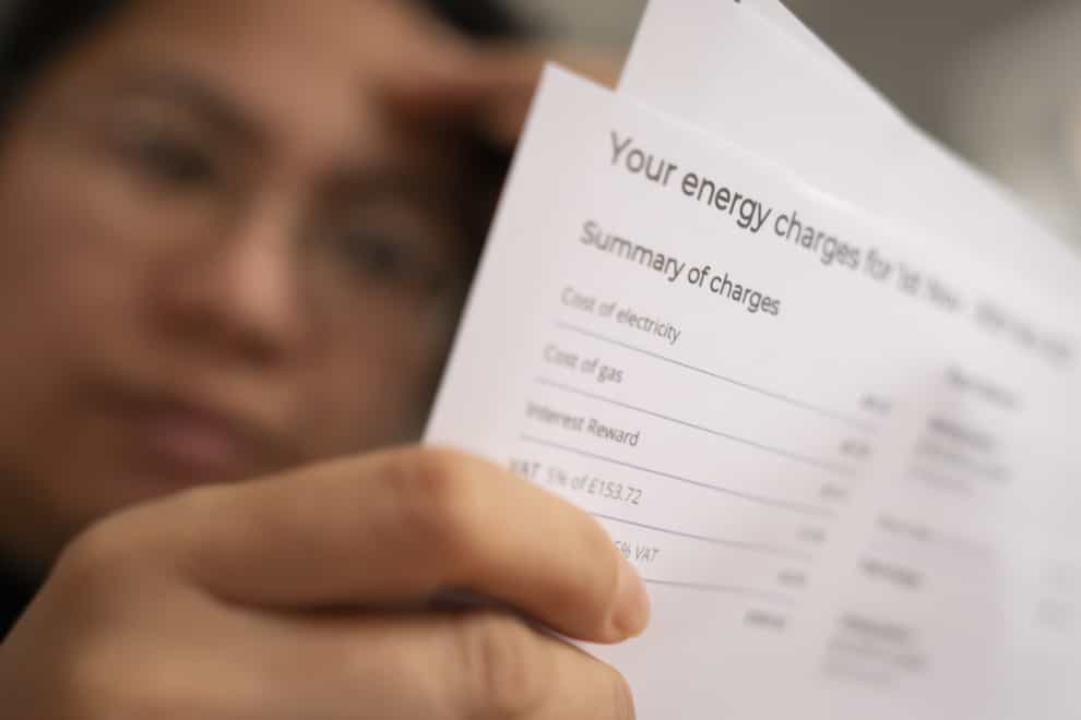 Energy bills are set to soar for millions in April (Danny Lawson/PA)