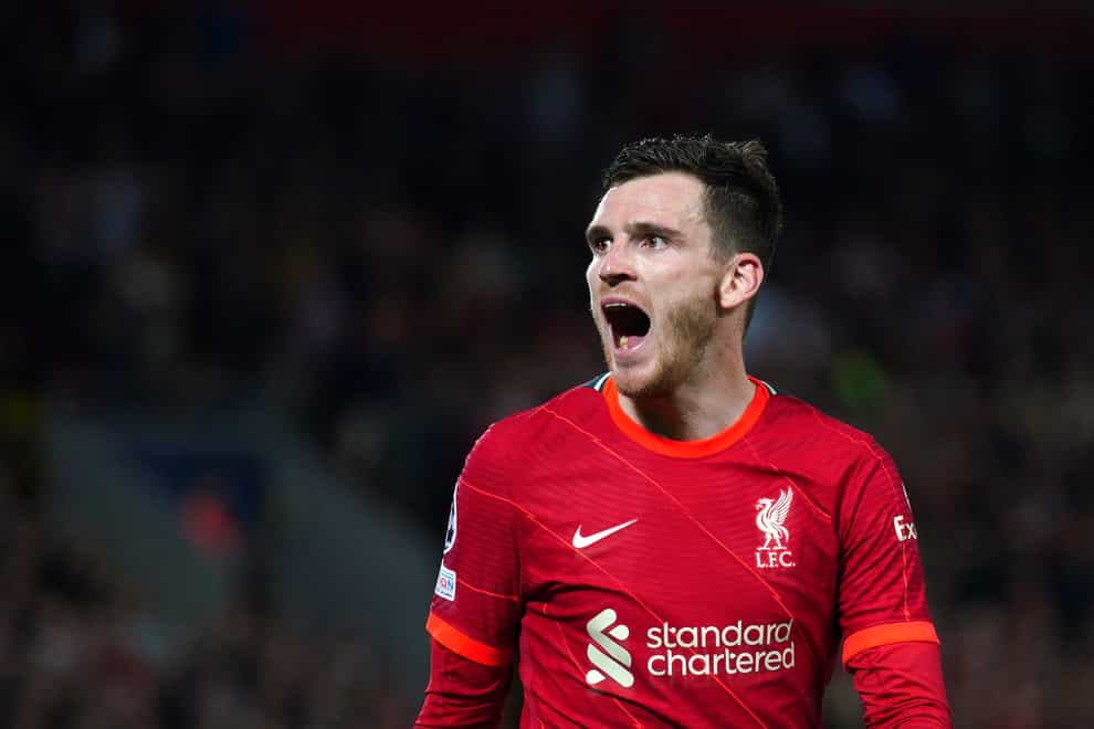 Liverpool defender Andy Robertson admits they have to keep pushing Manchester City without focusing on their title rivals (Peter Byrne/PA)