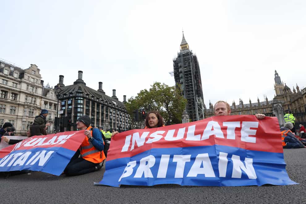 File photo dated 4/11/2021 of protesters from Insulate Britain (James Manning/PA)