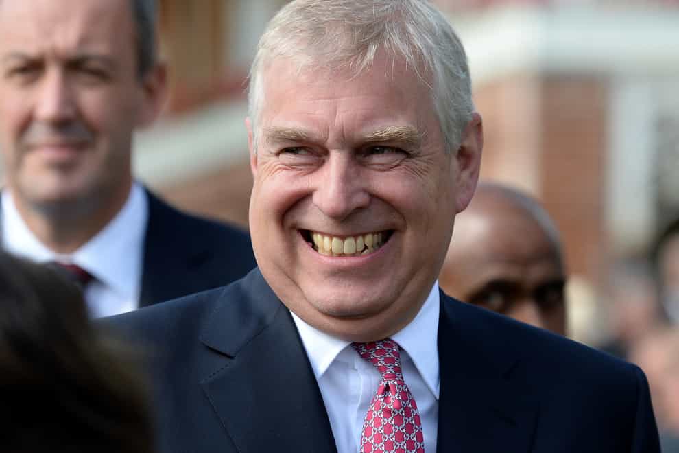 The Duke of York visiting the parade ring at York Racecourse in 2016 (Anna Gowthorpe/PA)