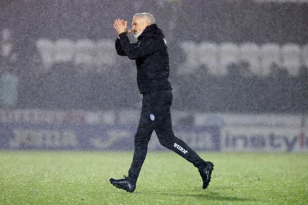 St Mirren manager Jim Goodwin was pleased to end the winless run (Steve Welsh/PA)