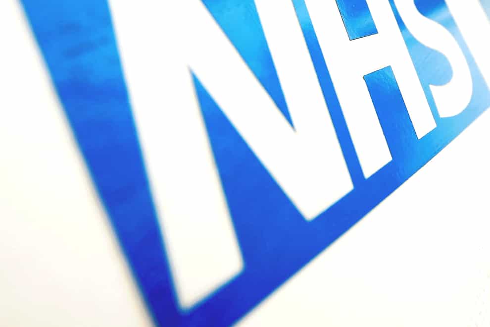 File photo dated 16/11/21 of the NHS logo (Dominic Lipinski/PA)