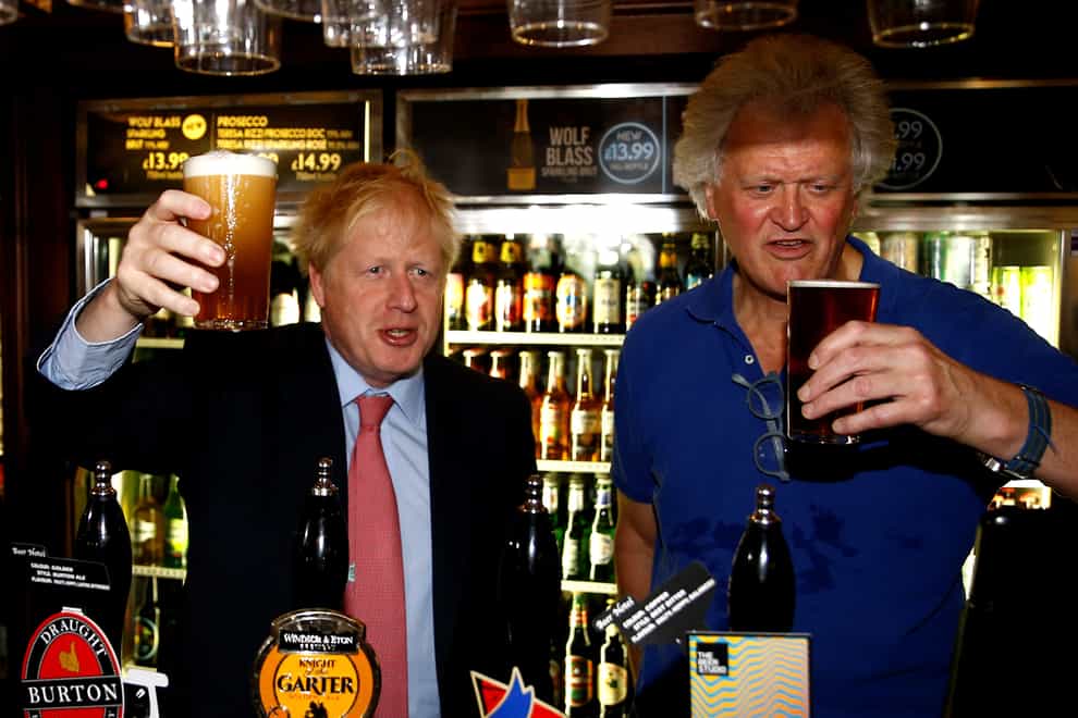 Wetherspoon boss Tim Martin said staff in his pubs would have dealt with any ‘high jinks’ involving Downing Street employees (Henry Nicholls/PA)