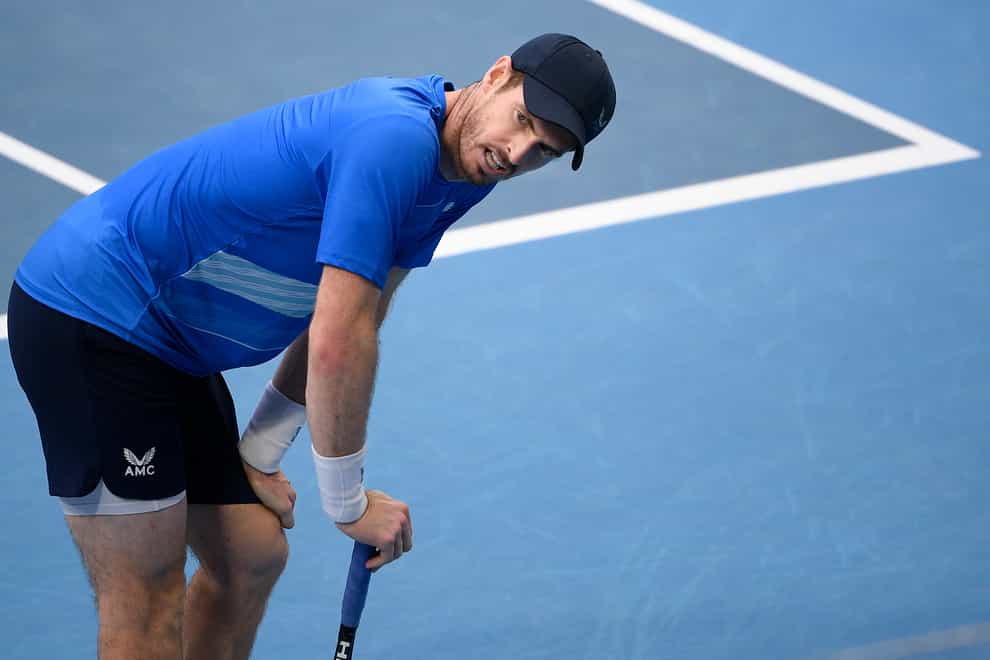 Andy Murray (pictured) had to work extremely hard against Nikoloz Basilashvili (Andy Brownbill/AP)