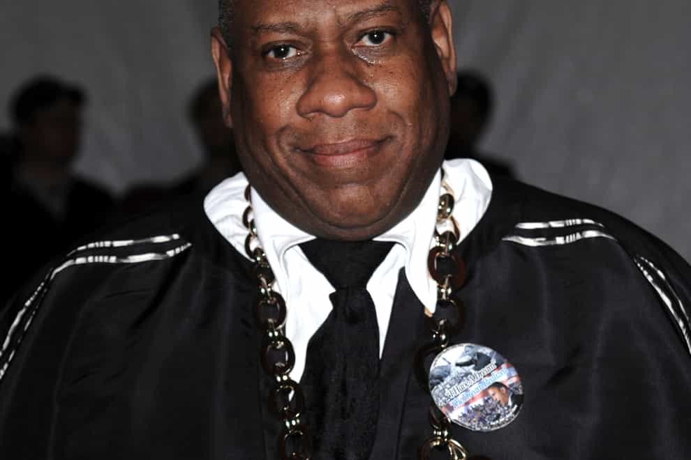 Vogue editor-at-large Andre Leon Talley has died in New York at the age of 73 (Evan Agostini/AP)