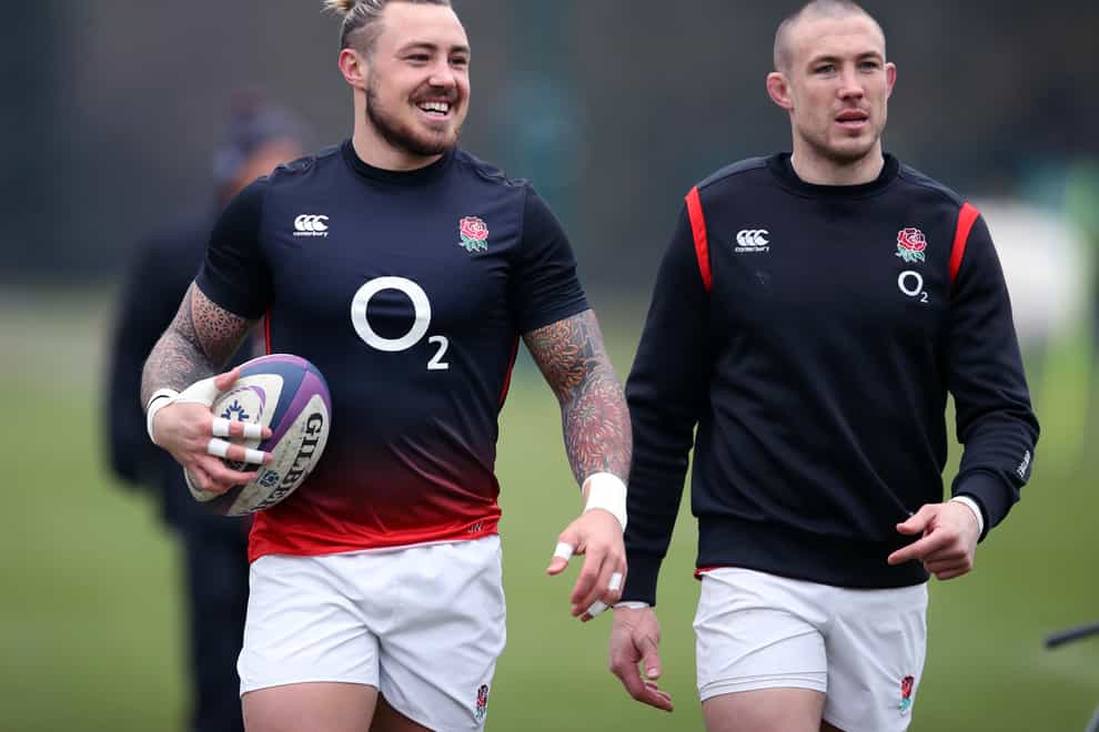 Jack Nowell (left) must start for England against Scotland, according to Mike Brown (right), who rates him highly (Adam Davy/PA)