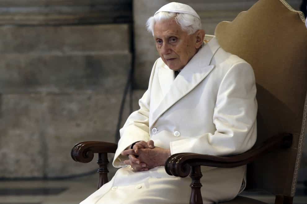 Pope Emeritus Benedict XVI has been criticised for his handling of sex abuse claims (AP Photo/Gregorio Borgia, File)