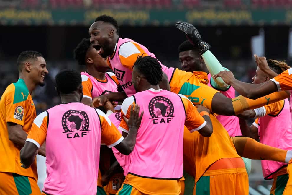 Ivory Coast knocked holders Algeria out of the Africa Cup of Nations (Themba Hadebe/AP)