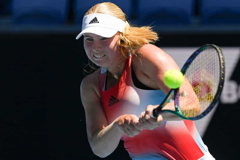 Clara Tauson is making waves in Melbourne (Andy Brownbill/AP)
